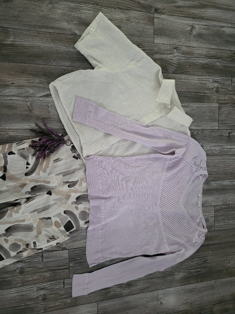 Gauze Cotton Shirt 4 Pc Bundle Joseph Ribkoff Pants Knit Sweater Sari Silk Charm - Picture 4 of 12